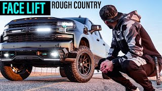 Silverado Face Lift  Rough Country Front Facia Kit 🔥 [upl. by Eissehc]