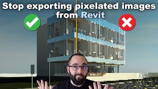 Export high quality images from Revit Tutorial [upl. by Llenet]