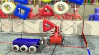 FIRST Robotics Competition FRC 2011 LOGOMOTION game animation [upl. by Jezabella]