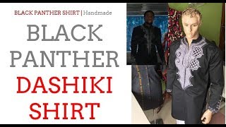 Black Panther Dashiki Shirt  African Clothing for Men  African Wear AfricaBloomcom [upl. by Telrats153]