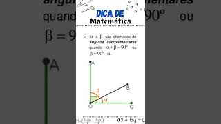 Ângulos complementares e suplementares [upl. by Lucias795]