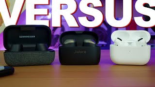 Jabra Elite 85T Vs Airpods Pro Vs Sennheiser Momentum TW 2 [upl. by Reivax]