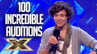 100 AUDITIONS VIEWED BY MILLIONS  The X Factor UK [upl. by Sitoiyanap720]