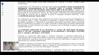 Webinar Contribuzione Lavoratori dello Spettacolo 19042024 [upl. by Mazlack]