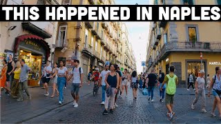 Naples Italy Heres what happened at the VIA TOLEDO Naples 2023 walk tour [upl. by Phelps]