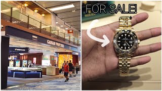 SHOPPING FOR ROLEX AT THE AIRPORT DUTY FREE 2024 rolex [upl. by Inanuah]