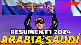 RESUMEN DEL GP DE ARABIA SAUDITA F1 2024 VERSTAPPEN NO TIENE RIVAL  FERRARI MEJORA [upl. by Ayotac]