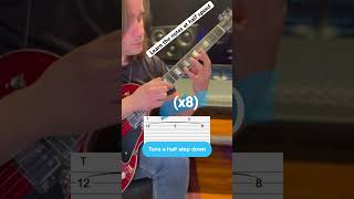 Eruption guitar tapping tutorial lesson part 2 guitar guitarlesson guitarsolo guitartapping [upl. by Ecertal]