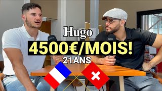 Hugo 21ans frontalier SUISSE 4500€mois [upl. by Lowis]