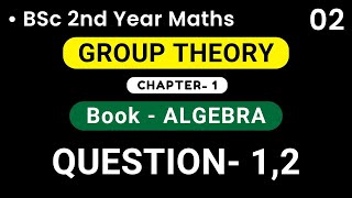 Group Theory  QUESTION 12   ALGEBRA  group theory bsc 2nd year  HPU [upl. by Gewirtz392]