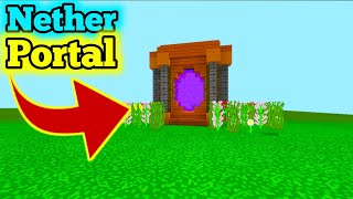 I Create a Beautiful Nether Portal Design [upl. by Trebled838]