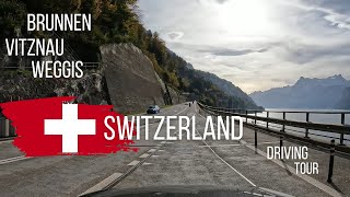 BrunnenVitznauWeggis  Switzerland  Driving Tour  4K [upl. by Torey898]