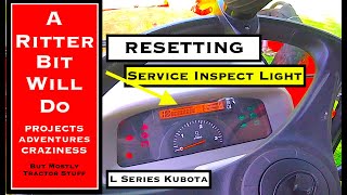 SERVICE INSPECT LIGHT ON TRACTOR Kubota Grand L Series [upl. by Elia289]