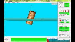 Ansys Aqwa Contianer simulation D20m x L40M wave5M [upl. by Acimehs]