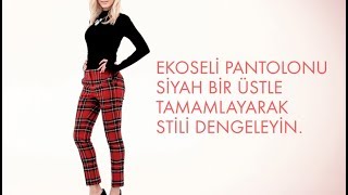 Nasıl Giyilir 1 Ekose Pantolon 2 Stil [upl. by Glynn]