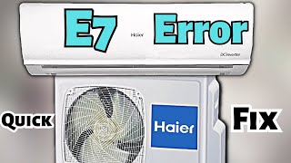 E7 Error Code Quick Fix Haier Mini Split AC [upl. by Karlene]