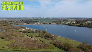 STAUNTON HAROLD RESERVOIR Derbyshire England DJI Spark footage [upl. by Immot]