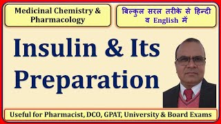 Insulin and Its Preparation  Medicinal Chemistry [upl. by Lowney63]