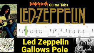 Gallows Pole  Led Zeppelin  Acoustic Guitar TABS Lesson [upl. by Erdnaed]