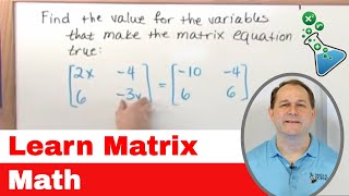 1  Intro To Matrix Math Matrix Algebra Tutor  Learn how to Calculate with Matrices [upl. by Maffei919]