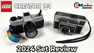 LEGO Creator 3 in 1 Retro Camera Review 2024 Set 31147 [upl. by Zigmund]