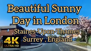 Travelling Staines to Heathrow then back to Staines  4K [upl. by Gilliam943]