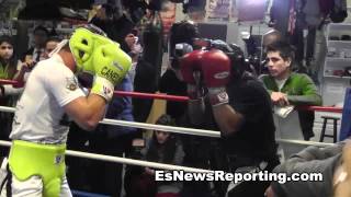 Boxing Star Canelo Alvarez Sparring Derek Innis [upl. by Sousa]