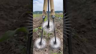 Soil Hoeing  pulverizer  Tillage  Farming [upl. by Inavoj]