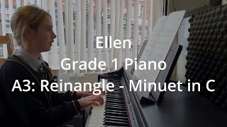 abrsm Piano Grade 1 quotMinuet in Cquot [upl. by Power]