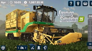 Farming simulator 25 Mobile  Crop Harvesting  FS 25 mobile download [upl. by Rowell]