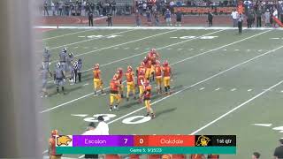 Escalon vs Oakdale 9 15 23 [upl. by Glynias]