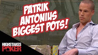 Patrik Antonius Biggest High Stakes Poker Hands [upl. by Ysak271]