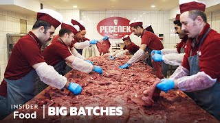 How 15 Tonnes Of Döner Kebab Is Made Every Day At This Legendary Kebab Shop In Turkey  Big Batches [upl. by Nennahs578]