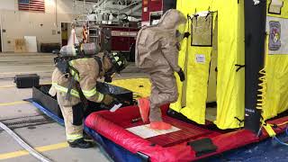 Haz Mat Team Decon Drill [upl. by Euqenimod831]