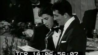 Dean Martin Jerry Lewis 1955 Friars Club Banquet NYC with Milton Berle Marilyn Monroe amp Eddie Fisher [upl. by Kohn]