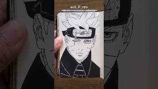 ASMR Drawing Naruto’s son 😅  Boruto satisfying shorts asmr [upl. by Aufa]