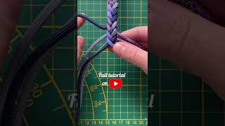 Braiding a Herringbone Paracord Dog Leash  Quick Tutorial  EASY FOR BEGINNERS [upl. by Florry549]