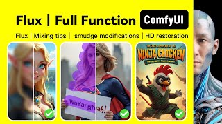 ComfyUI Flux｜Full function｜High resolution repair｜Image raw｜Flux1 dev ｜Workshop [upl. by Alegre]