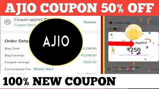 ajio coupon 50 off  ajio coupon code today [upl. by Atirec]