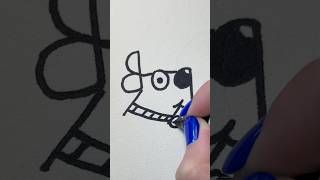 Super simple dog drawing for kids🐾🐶 [upl. by Josias]