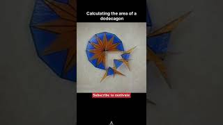 Area of dodecagon maths tricks reasoning youtubeshorts [upl. by Yemorej]