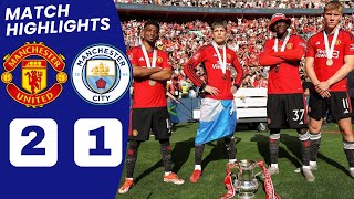 Man United vs Man City HIGHLIGHTS 21 Garnacho Kobbie Mainoo GOAL vs Man City  FA Cup Final [upl. by Joo105]