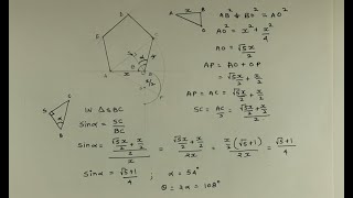 How to draw a pentagon  Method 3 [upl. by Biagi]