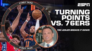 THE KNICKS TOOK IT  Legler on OPPORTUNITIES that won Game 2 for NY vs the 76ers  First Take [upl. by Galligan]