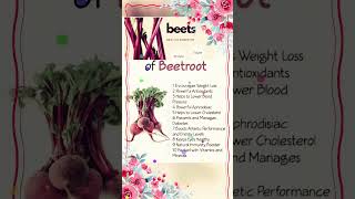 Benefits of Beetroot trendingHealthy habits [upl. by Schlicher736]