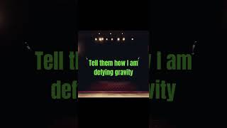 Wicked  Defying Gravity Karaoke shorts broadway musicaltheatre broadwaykaraoke [upl. by Noll]