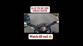 R15 VS RC 200 DRAG RACE🏁r15 r15v4 vs rc200 ktm dragrace bikelover viralvideo shorts fan [upl. by Einreb620]