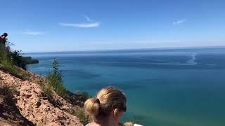 Grand Sable Dunes logslide overlook near Pictured Rocks [upl. by Vickie426]