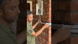 Wall conduit installation work piping trendingshorts viralshorts shorts [upl. by Acus]