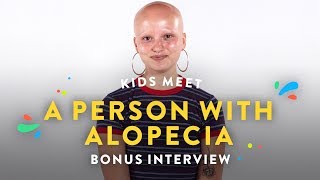 Kids Meet a Person with Alopecia Bonus Interview  Kids Meet  HiHo Kids [upl. by Erlina]